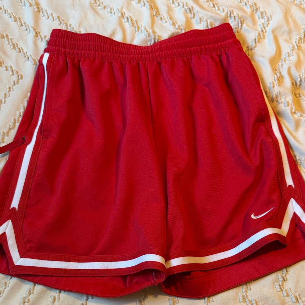 Nike Big Kids  Red and White Athletic Shorts